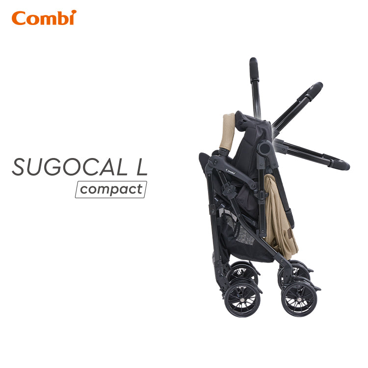 Combi - Sugocal L Compact 收摺嬰兒車 - Blark (黑色)