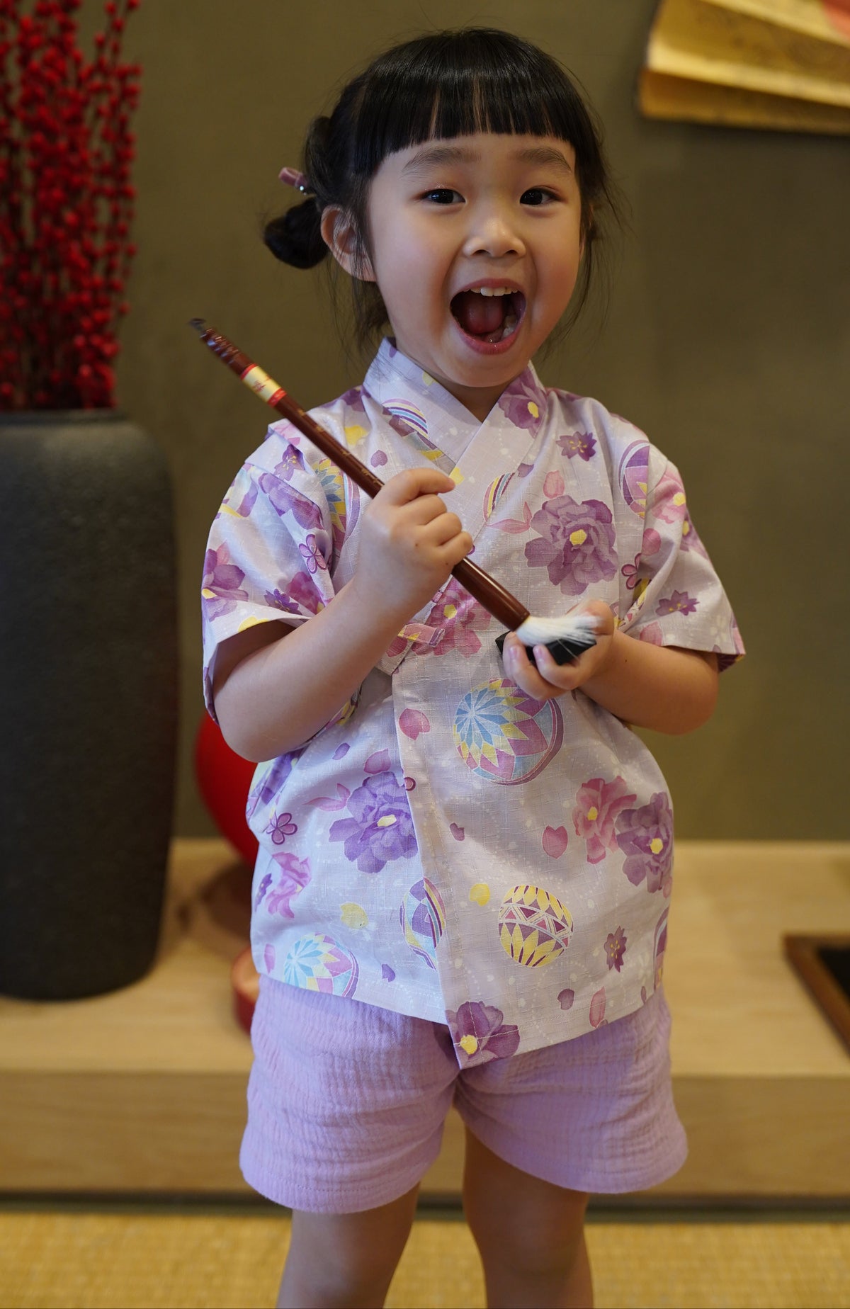 Crazy for Kids 嬰童和風浴衣 (紫櫻花)