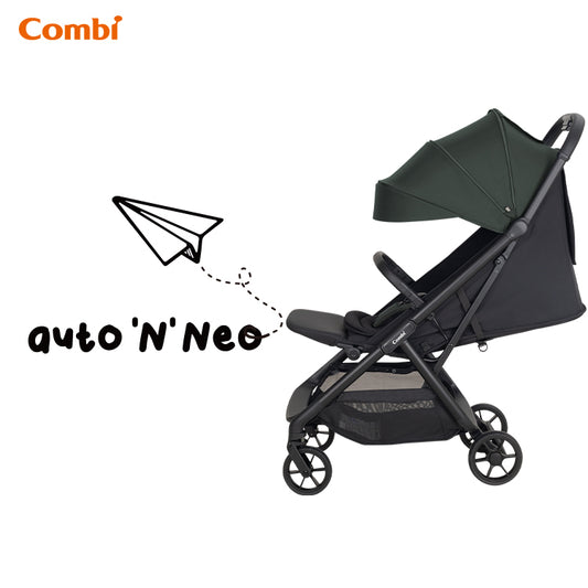 Combi - Auto N Neo 輕便型自動收摺嬰兒車(綠色)