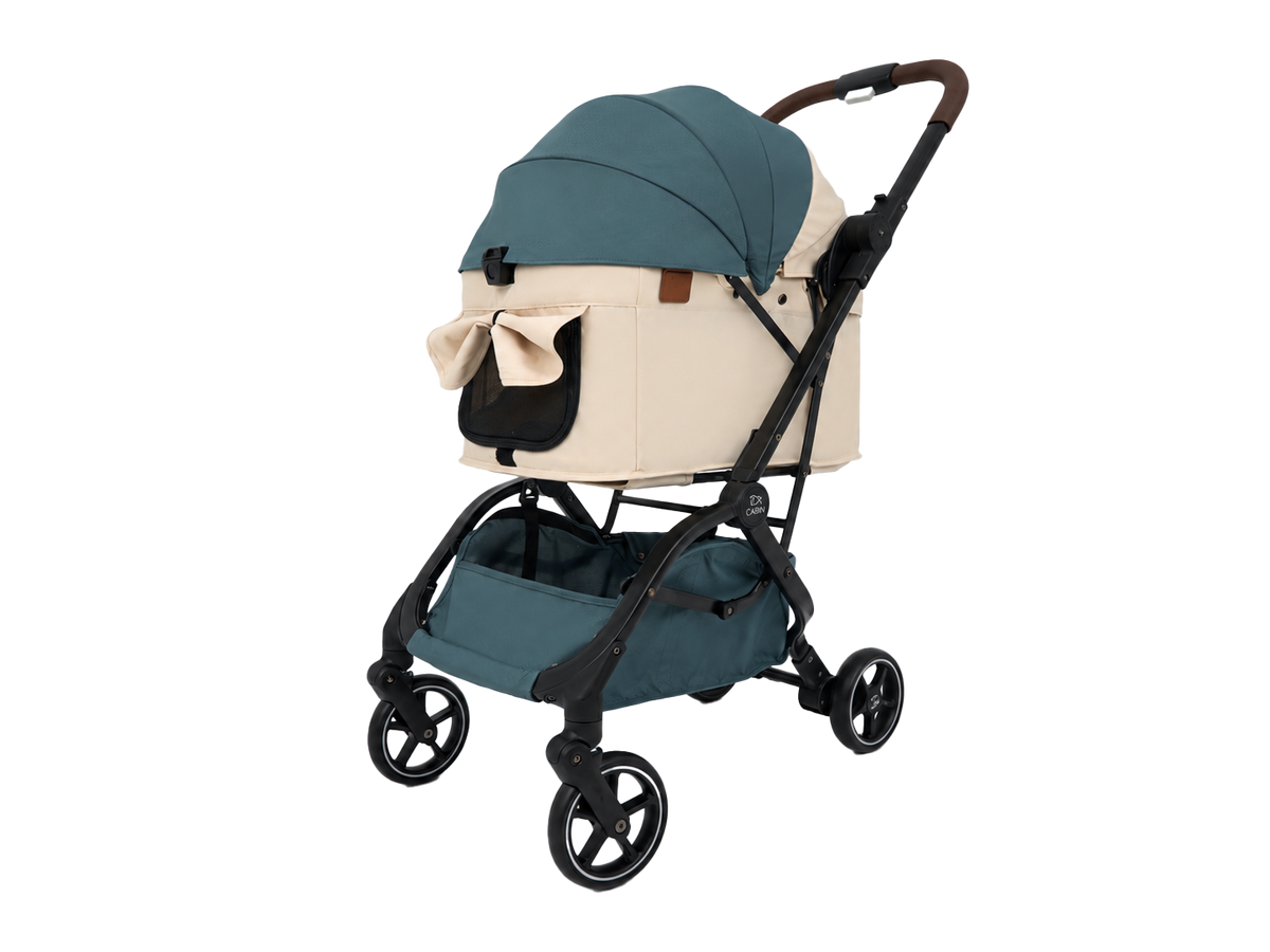 Carini Boogii + Auto Folding Pet Stroller (Dark Green) 寵物車