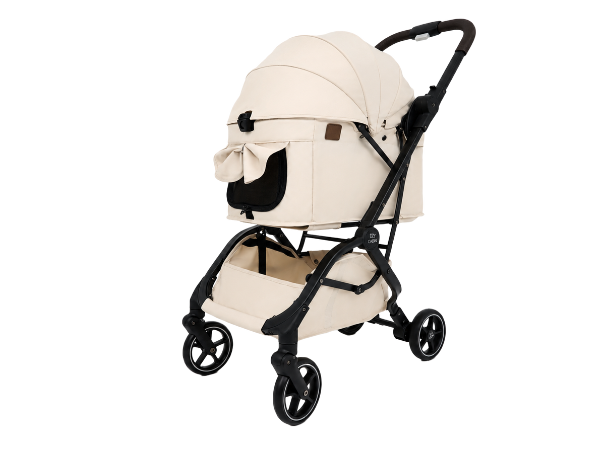 Carini Boogii + Auto Folding Pet Stroller (Soft Beige) 寵物車