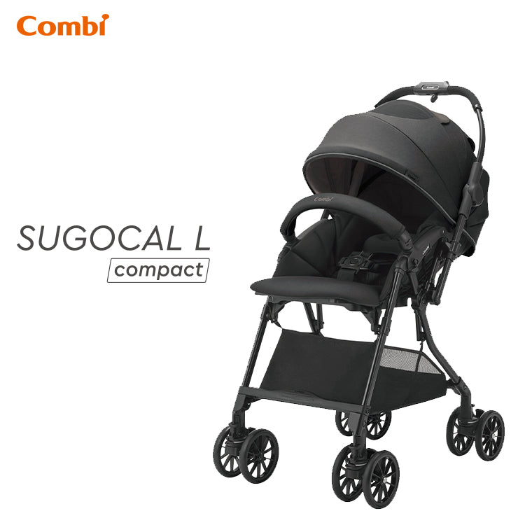 Combi - Sugocal L Compact 收摺嬰兒車 - Blark (黑色)