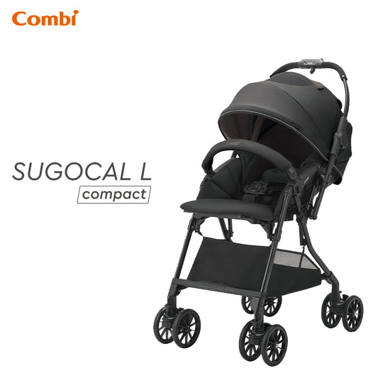 Combi - Sugocal L Compact 收摺嬰兒車 - Blark (黑色)