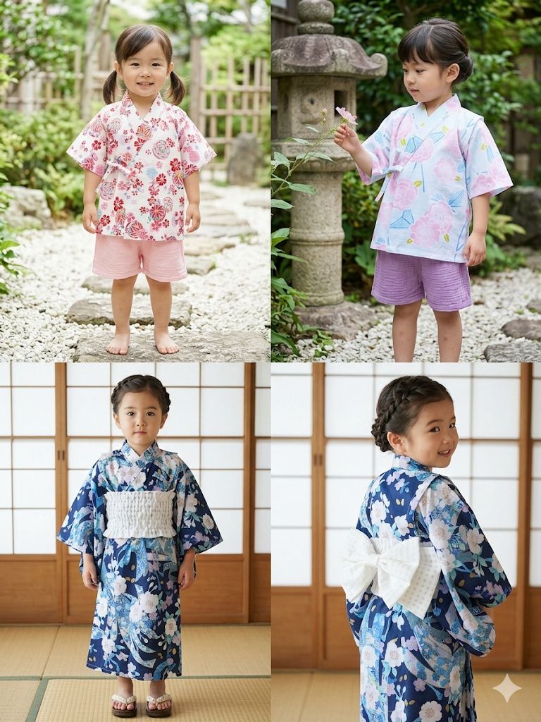 Crazy for Kids 嬰童和風浴衣 (紫櫻花)