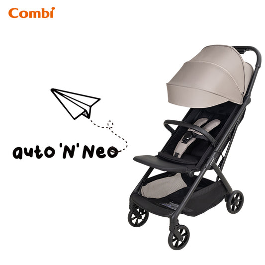 Combi - Auto N Neo 輕便型自動收摺嬰兒車(杏色)