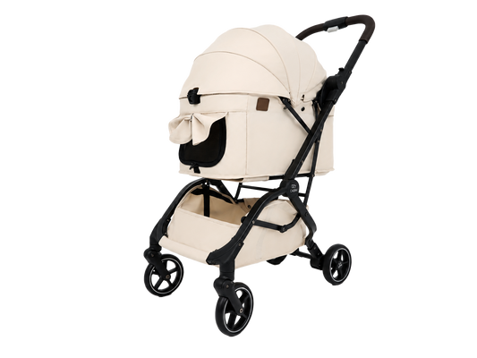 Carini Boogii + Auto Folding Pet Stroller (Soft Beige) 寵物車